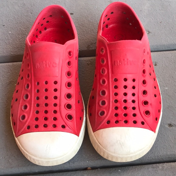 Native Shoes Other - NATIVE | 9T Jefferson Slip On Shoes Water Running Sneakers Red Toddler